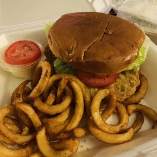 Breaded Tenderloin Sandwich. Brioche bun is a nice touch. Tenderloin was still crispy when delivered!