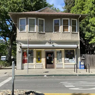 the corner of the street