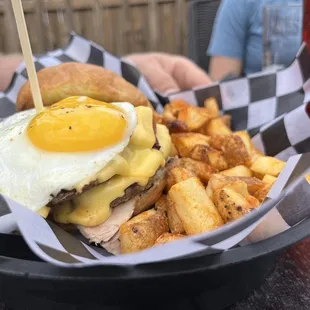 Breakfast burger