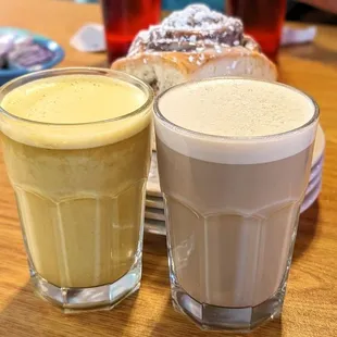 Spikey's Golden Milk &amp; Bhakati Chai | Instagram: @telephonesmoothie