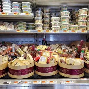 a variety of cheeses