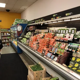 the produce section of a grocery store