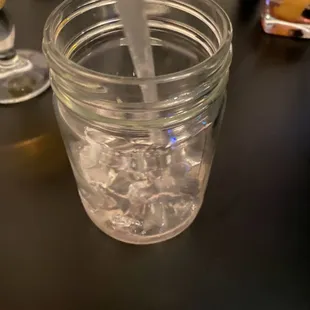 empty water cup