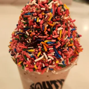 sprinkles on top