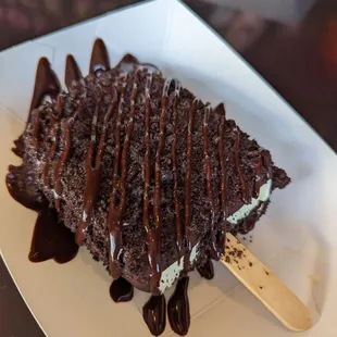 Naked Bar dipped in Oreos and Chocolate drizzle