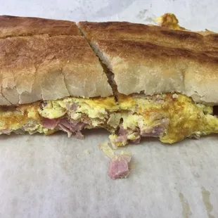 Ham egg and cheese