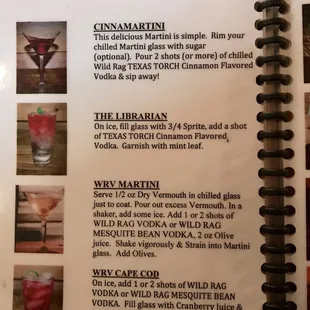 Drink Menu...