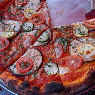 Ratatouille pizza - tastes as good as it looks!