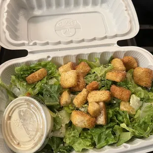 Small. Caesar salad