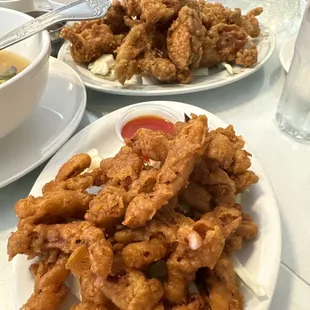 Fried Calamari &amp; Crispy Fried Chicken