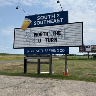 a sign for worth the u turn