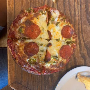 My pizza. Come on now. Not even a plate you get a card board pallet.