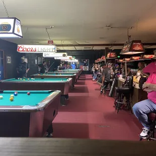 APA Captains tournament in full swing on a Saturday morning.