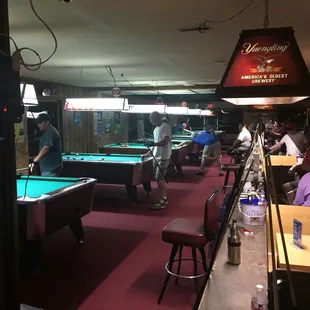 The 7&apos; foot tables or bar boxes.