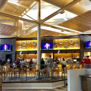 the inside of the restaurant