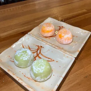 Mochi Ice Cream (Matcha &amp; Mango)