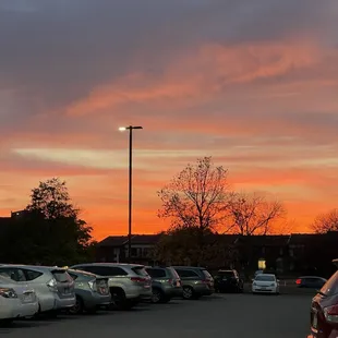 sunset from YMCA parking lot