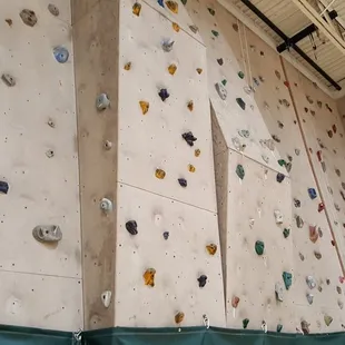 Rock climbing wall when not in use