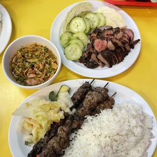 Beef sticks and beef with prohoak