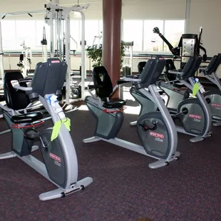 Get your cardio on the fitness floor.