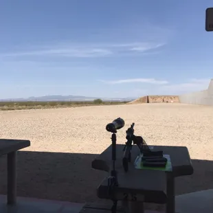 200 yard lane and one of the spotting scopes available to rent for $3.