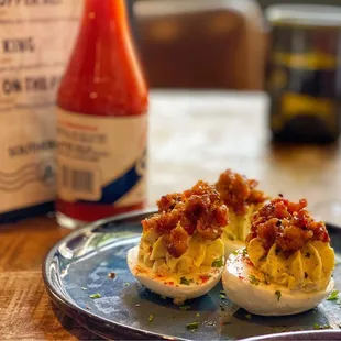 Bacon Jam Devil Eggs