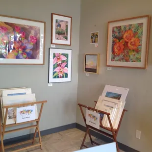 Paintings in the gallery