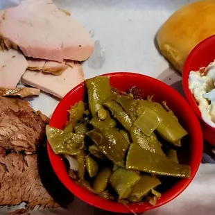 Brisket and turkey plate