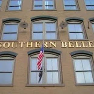 the front of the building