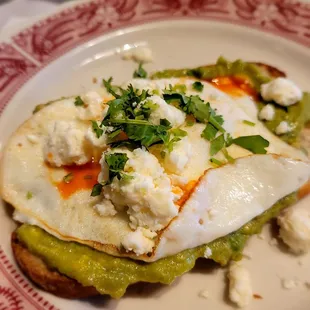 a plate of food on a table