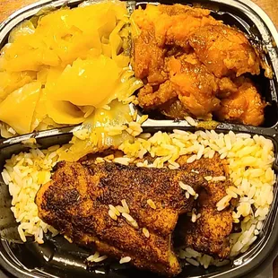 1&apos;19&apos;2022 Blackened Catfish Meal w Cabbage and Yams.