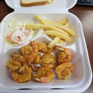 Shrimp Box for lunch. Hardly $8 worth.