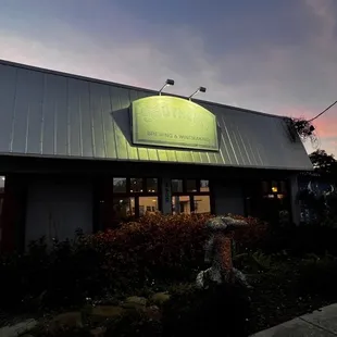 the outside of the building