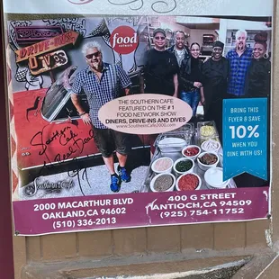Diner, Drive-In &amp; Dives sign.