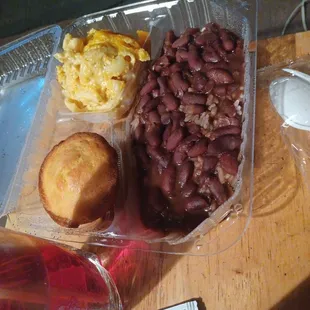 Red beans &amp; rice; Mac &amp; cheese