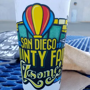 My souvenir cup to the southern California fair...