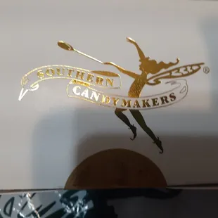 the logo on the box