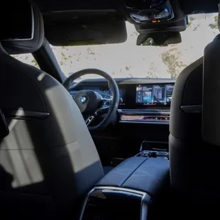 BMW 740i interior