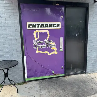 The entrance