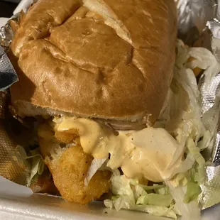 Po Boy Shrimp Sandwich