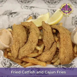 Fried Catfish and Cajun Fries!