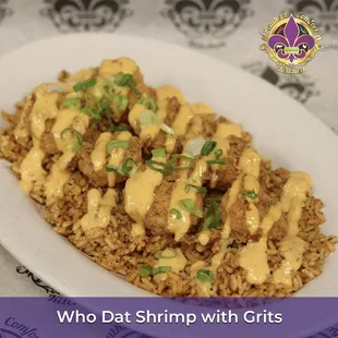 Who Dat Shrimp with Grits!