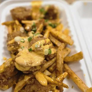 Who Dat Shrimp with Cajun Fries.  $15