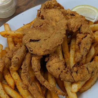 Soft Shell Crab with Cajun Fries