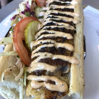 Blackened Fish Po Boy