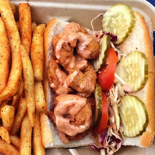 Lil Wheezy Shrimp Po Boy