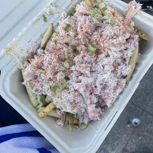 Cajun crab fries