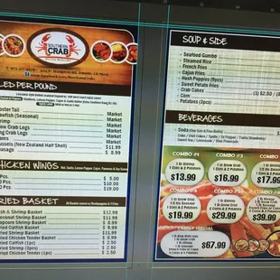 Our menu!