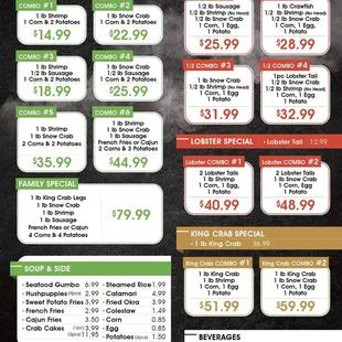 New menu
