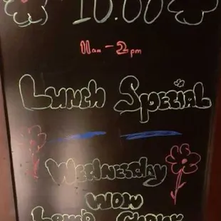 Lunch specials